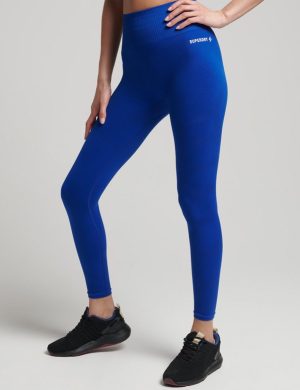 Superdry Dikişsiz Yüksek Bel Spor Tayt - Train Seamless 7/8 Toparlayıcı Antrenman Taytı