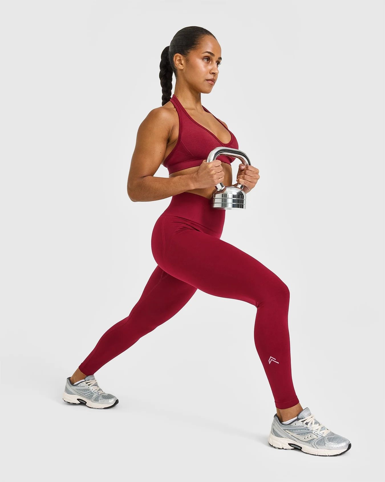 Oner Active Bordo Seamless Spor Tayt - Görsel 3